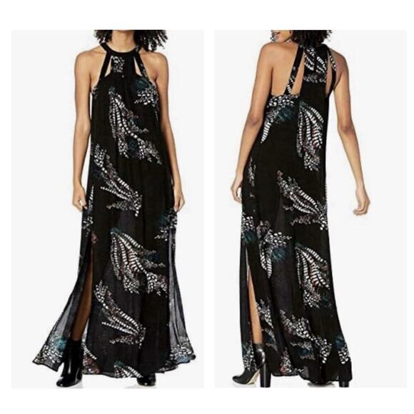 O'Neill Dresses & Skirts - O'Neill Womens Maxi Dress Boho Beachy Flowy Resort Hawaiian Halter Cruise